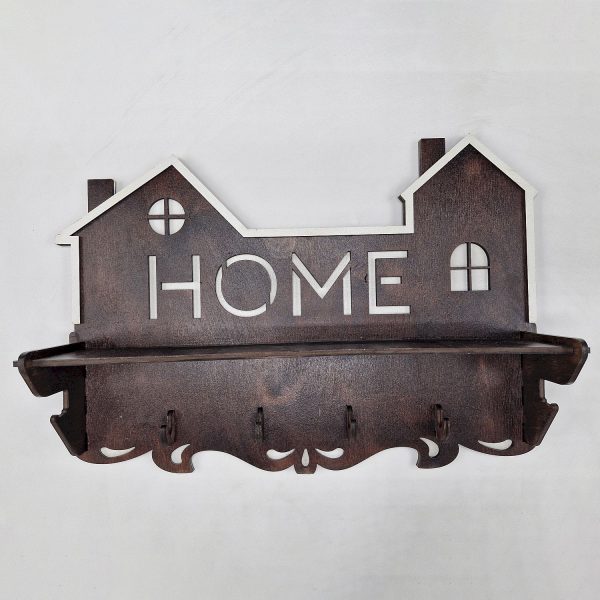Ключниця “Home” темна Декор для дому