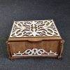 Скринька дерев’яна з кришкою (ажур) 23*20 Декор для дому