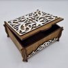 Скринька дерев’яна з кришкою (ажур) 23*20 Декор для дому