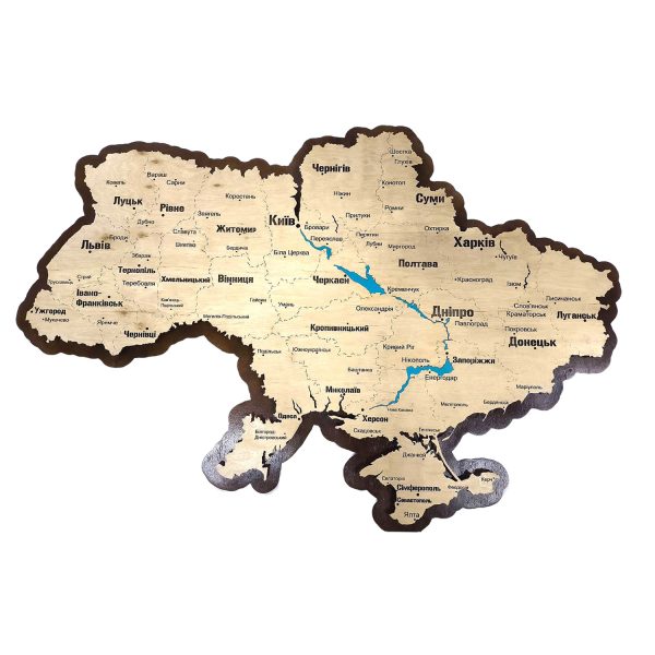 Карта України 100*70см Елементи інтер’єру